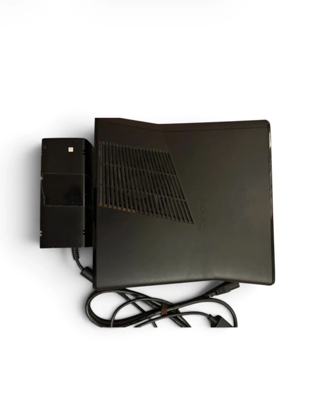 Black XBOX 360 Slim Console with Power Supply